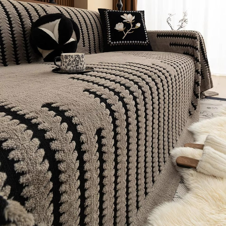 Sofa Cover Vintage Tufted Microfibre Design