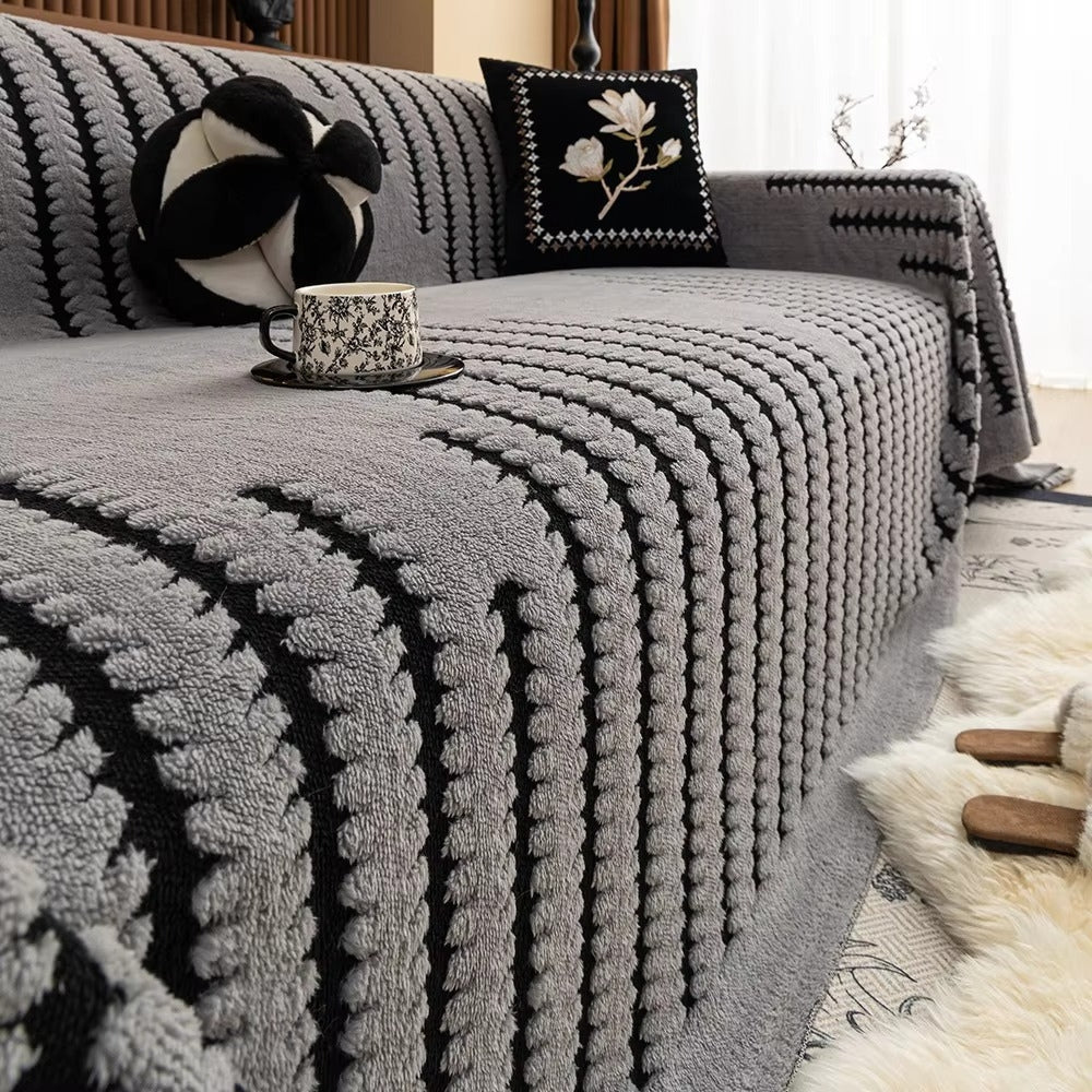 Sofa Cover Vintage Tufted Microfibre Design