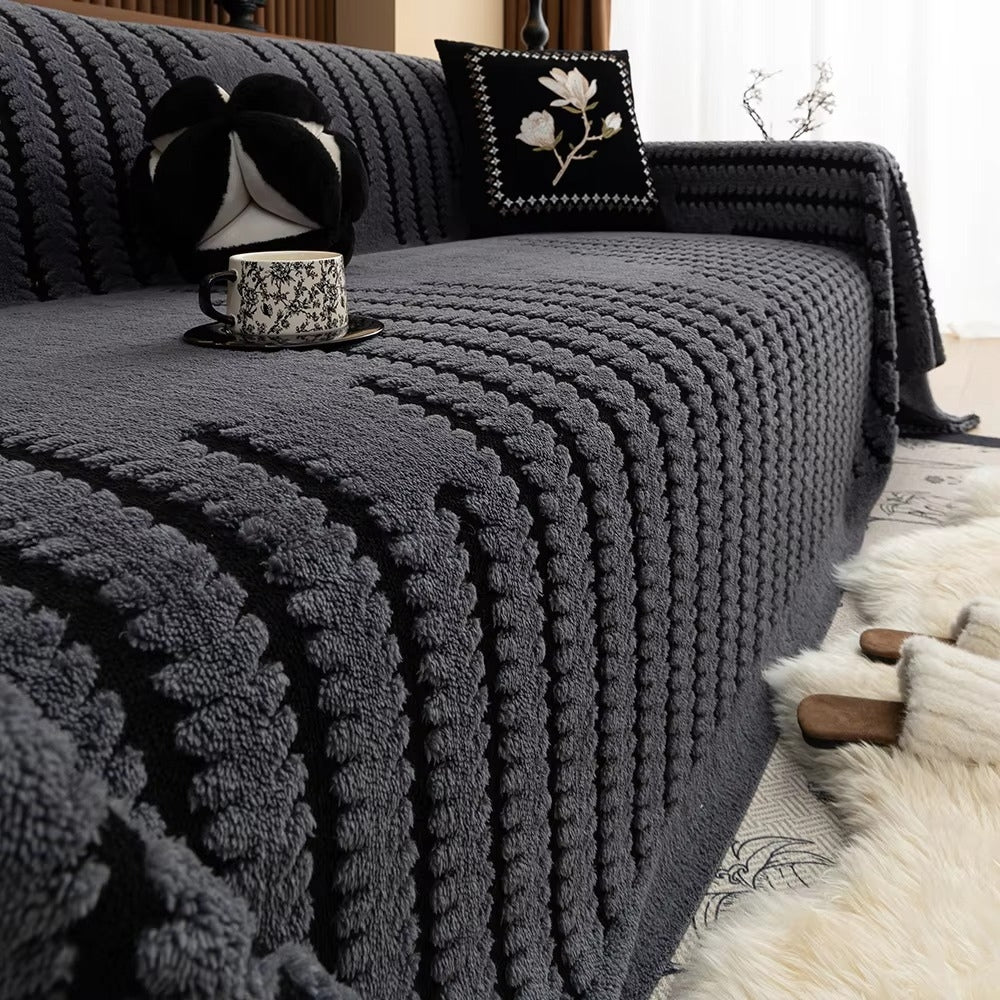 Sofa Cover Vintage Tufted Microfibre Design