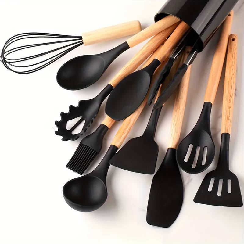 Silicone Kitchen Tools Set – Heat Resistant and Scratch Resistant