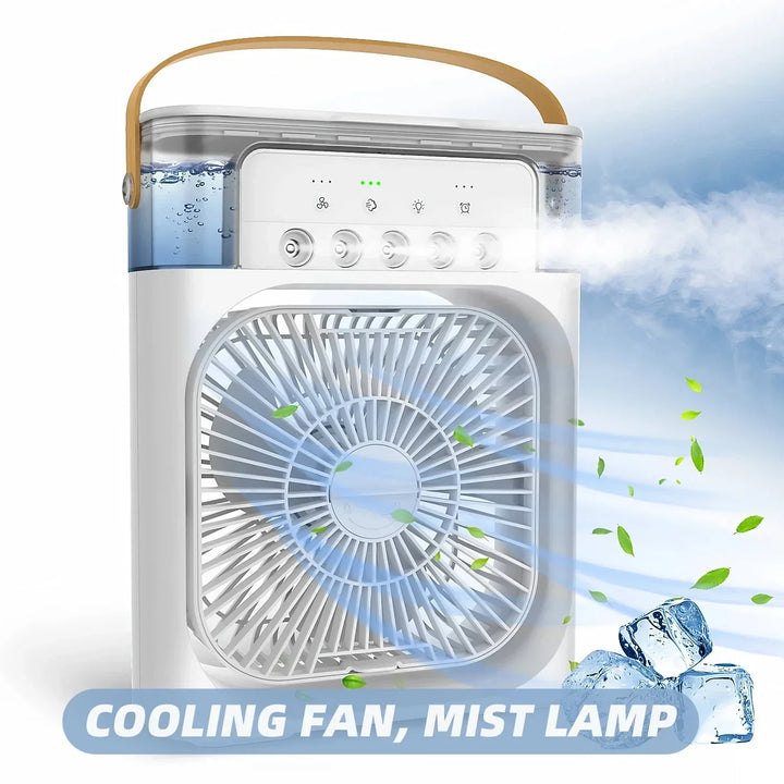 3-in-1 Portable Air Cooler with Humidifier and LED Night Lights |