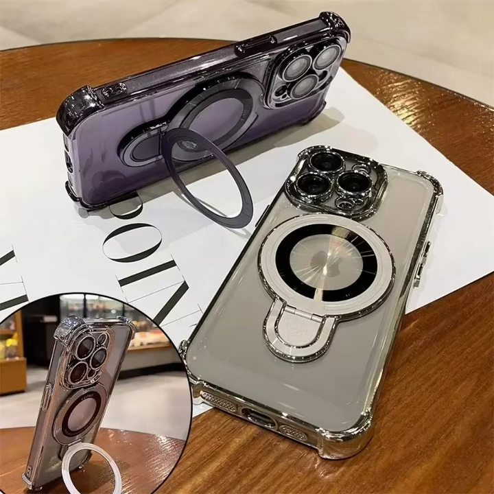 Premium Magnetic iPhone Case with MagSafe Stand &amp; Shockproof Protection