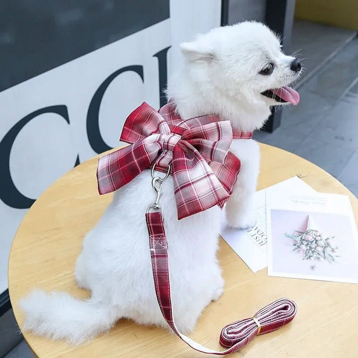 AURÉLIEN HARNESS – Adjustable dog harness with bow for stylish walks