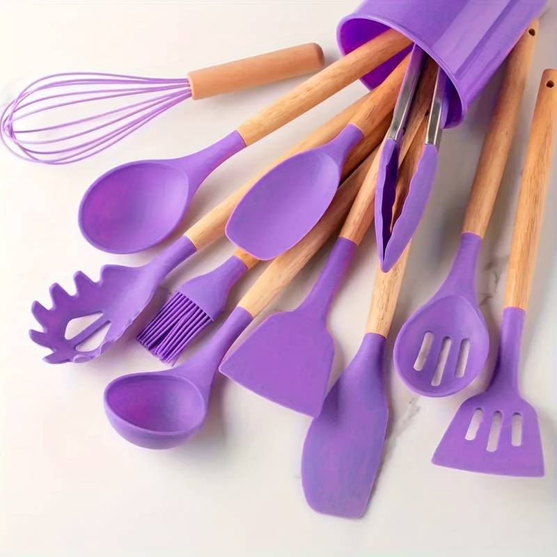 Silicone Kitchen Tools Set – Heat Resistant and Scratch Resistant