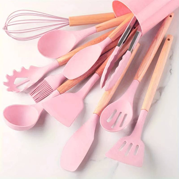 Silicone Kitchen Tools Set – Heat Resistant and Scratch Resistant