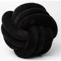 Decorative knotted suede-look ball soft cushion