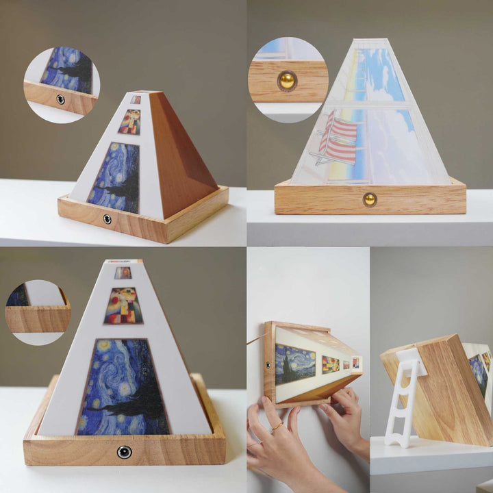 3D Glasses-Free Gallery Optical Illusion Wall Lamp &amp; Night Light