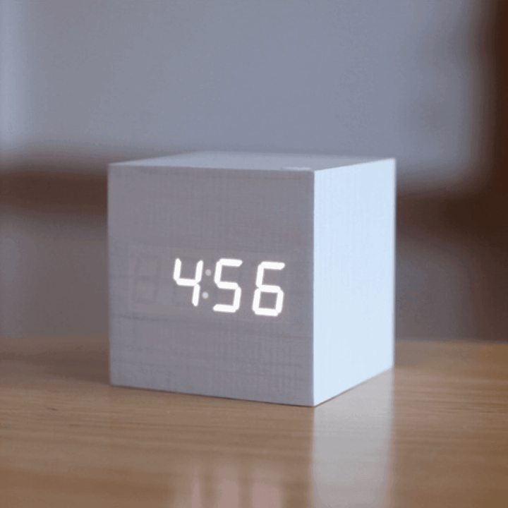 Digital Wood LED Clock