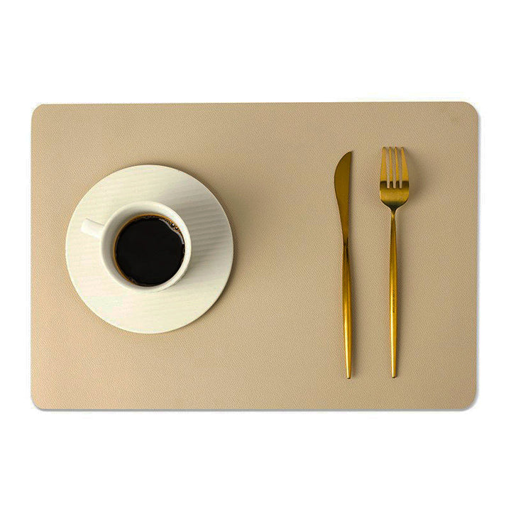 Double-layered leather desk mat