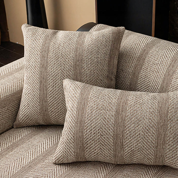 Minimalist Herringbone Sofa Cover | Breathable, Pet-Friendly Protection |