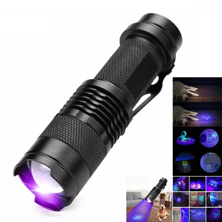 LED UV Flashlight - Ultraviolet Inspection Lamp for Pet Urine and Stain Detection