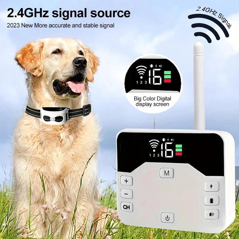 2-in-1 Wireless Dog Fence &amp; Outdoor Training Collar