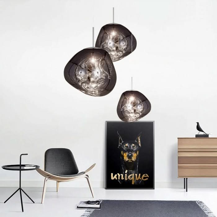 Dynamic Acrylic LED Ceiling Lamp with Mirror Finish