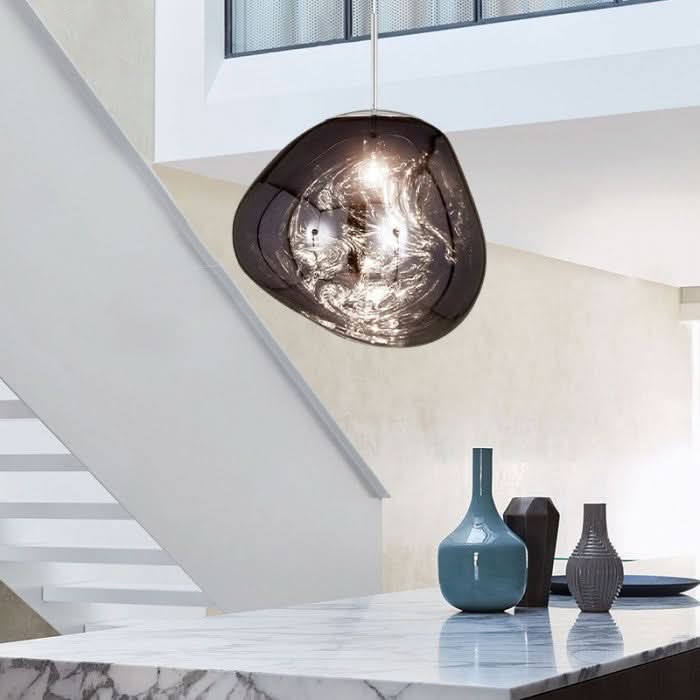 Dynamic Acrylic LED Ceiling Lamp with Mirror Finish