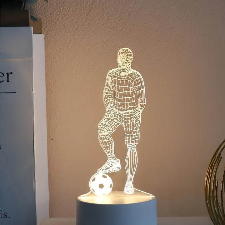 Soccer Player 3D Lamp – For a sporty atmosphere