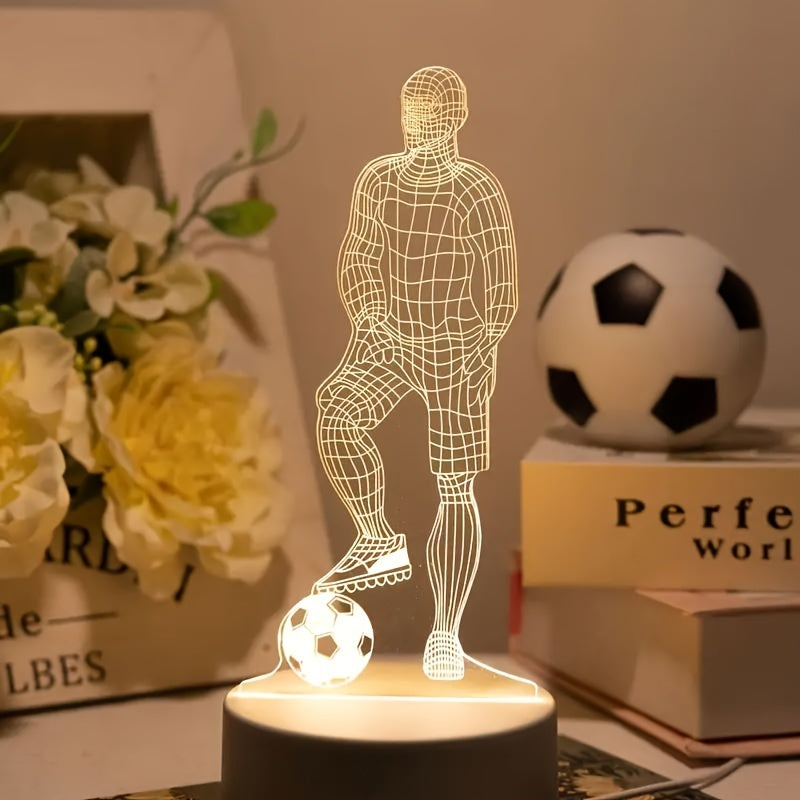Soccer Player 3D Lamp – For a sporty atmosphere