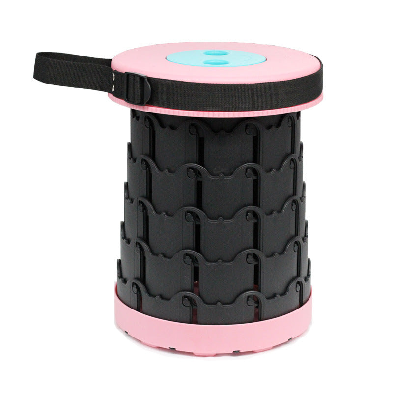 Improved retractable folding stool