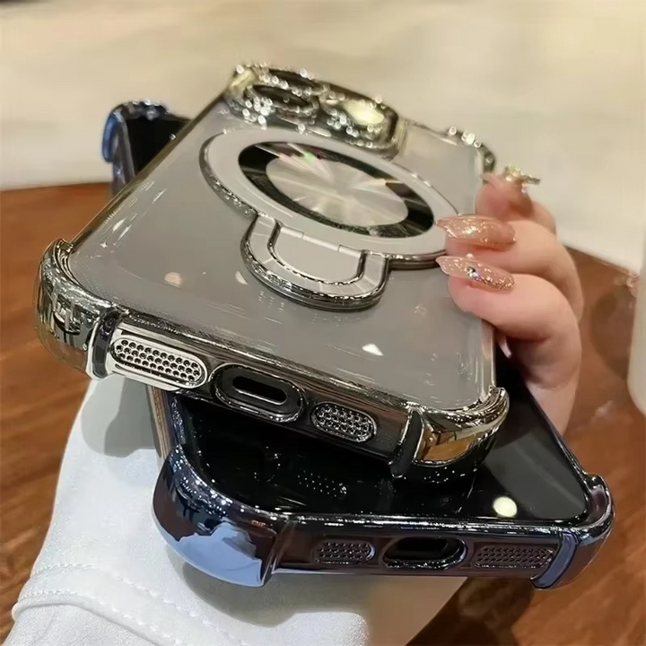 Premium Magnetic iPhone Case with MagSafe Stand &amp; Shockproof Protection