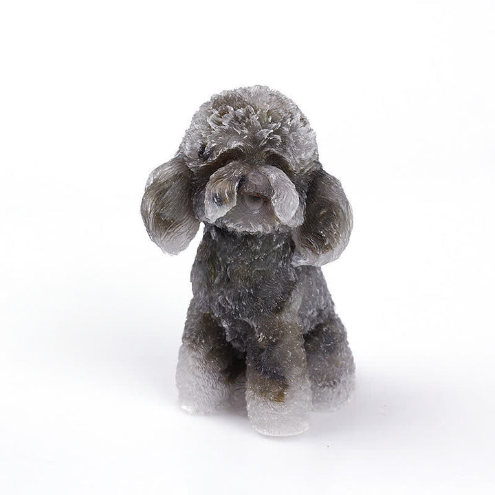 Natural Crystal Poodle Gemstone Decoration