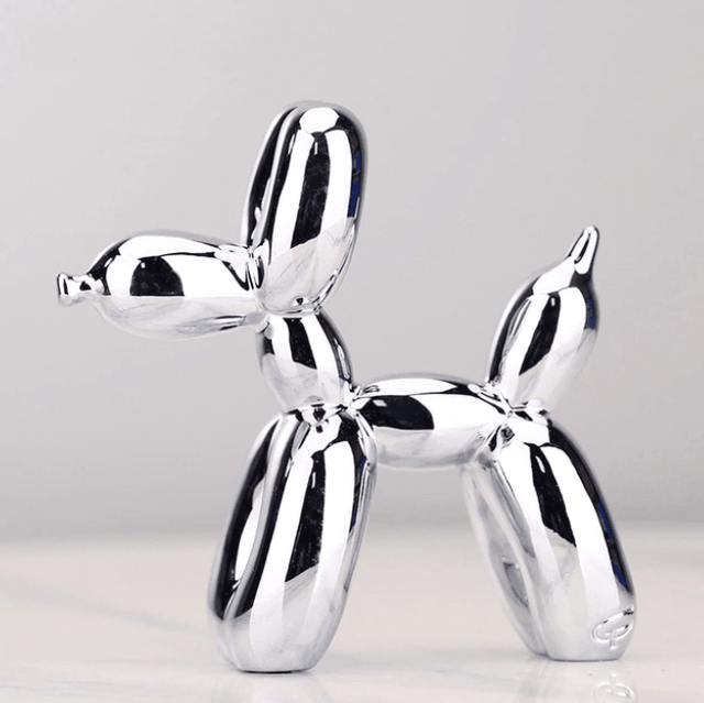 Electroplated Balloon Dog Sculpture