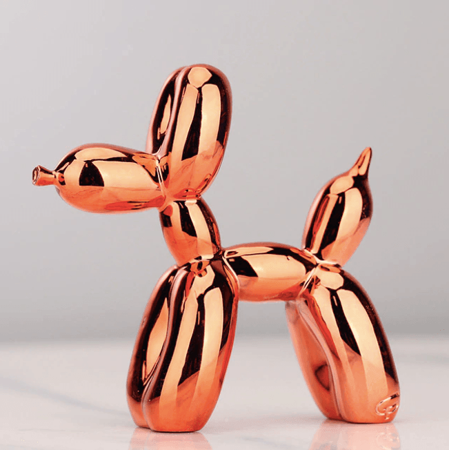 Electroplated Balloon Dog Sculpture
