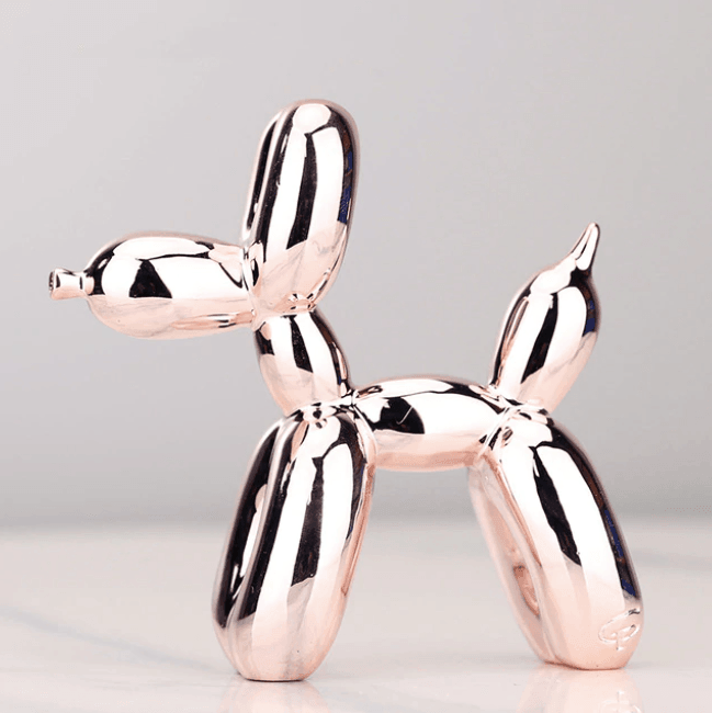 Electroplated Balloon Dog Sculpture