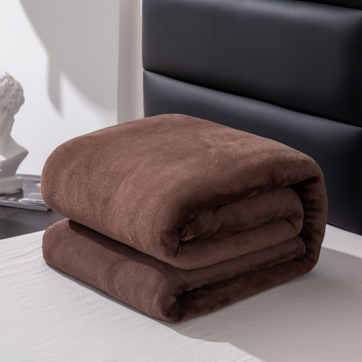 Soft and warm grey flannel blanket for all seasons