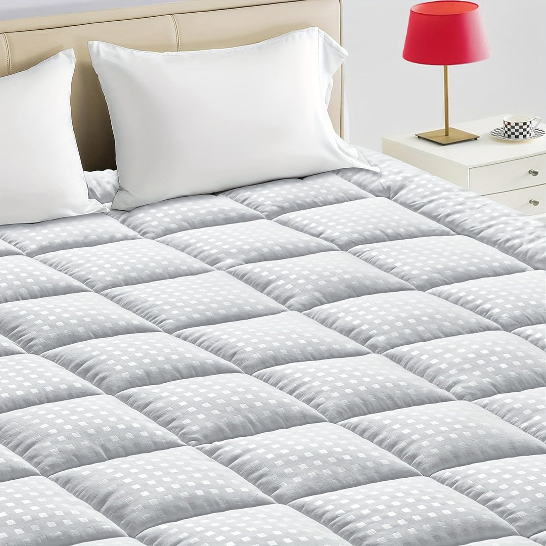 Ultimate Cooling Mattress Pad – Premium Quilted Pillow Top, Luxuriously Fluffy and Ultra-Breathable with Secure 14-18 Deep Pocket Cover – Enhanced Sleep Comfort, 1pc |