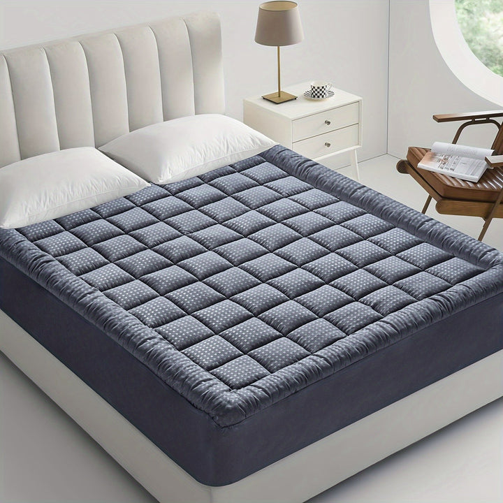 Ultimate Cooling Mattress Pad – Premium Quilted Pillow Top, Luxuriously Fluffy and Ultra-Breathable with Secure 14-18 Deep Pocket Cover – Enhanced Sleep Comfort, 1pc |