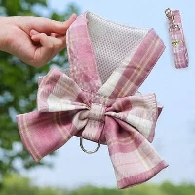 AURÉLIEN HARNESS – Adjustable dog harness with bow for stylish walks