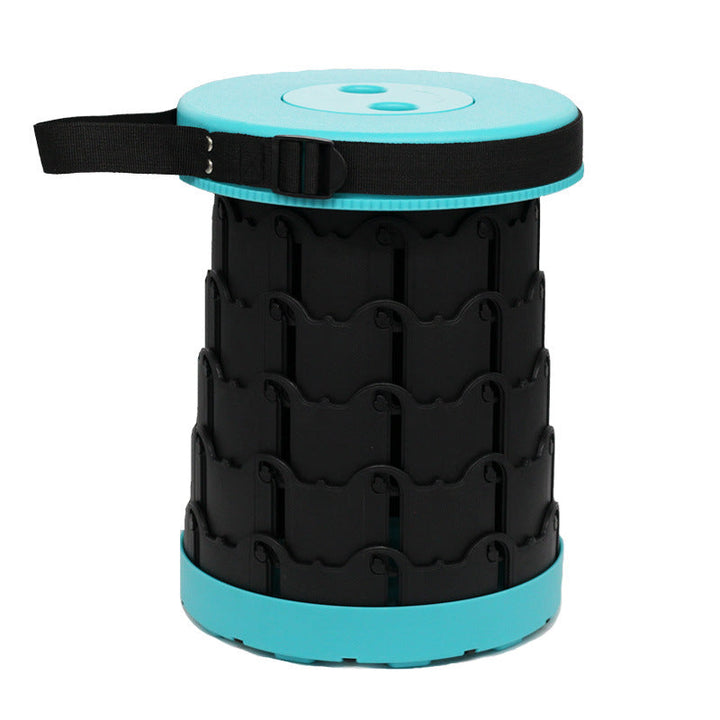 Improved retractable folding stool
