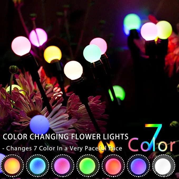 Solar-powered Firefly Garden Light