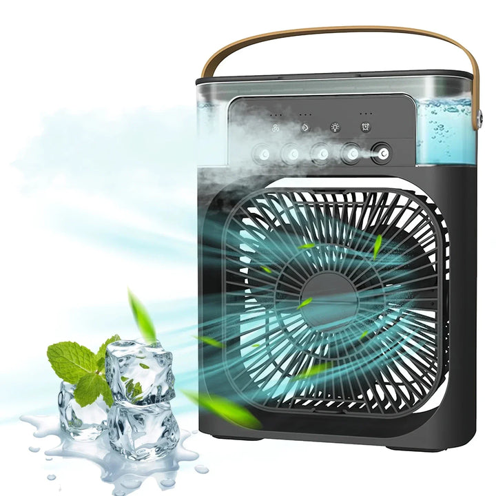 3-in-1 Portable Air Cooler with Humidifier and LED Night Lights |