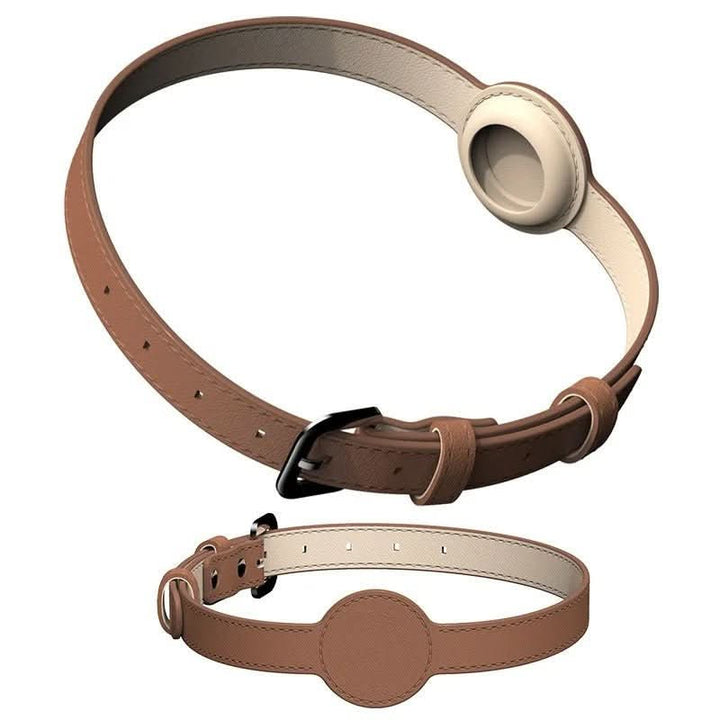 EDOUARD – Elegant dog collar with AirTag holder &amp; weatherproof design