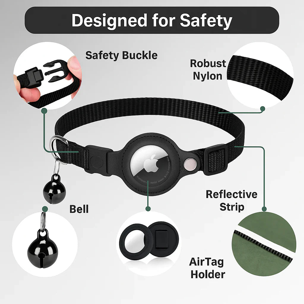 FELITRACK – Cat GPS Tracker Collar with Reflective Design