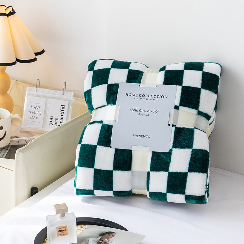 Stylish blanket in checkered pattern for your home