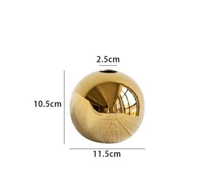 Golden Ball Vase