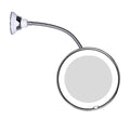 LED magnifying mirror with flexible gooseneck | 10x magnification | daylight LED | cosmetic mirror