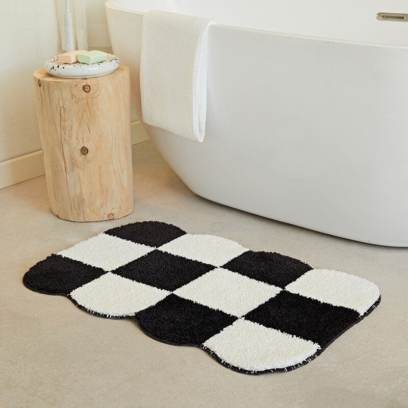 Fluffy Chessboard Carpet