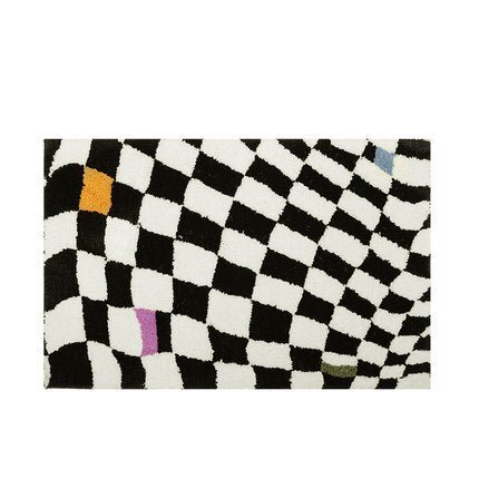 Fluffy Chessboard Carpet