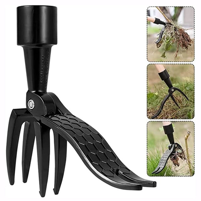 Stainless steel adjustable long handle removable weeder