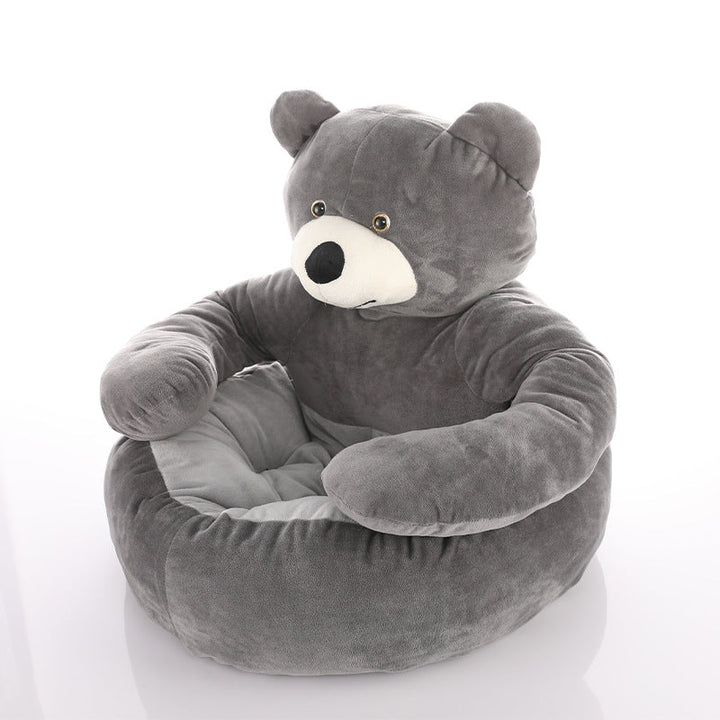 Cute detachable cuddly bear cat bed