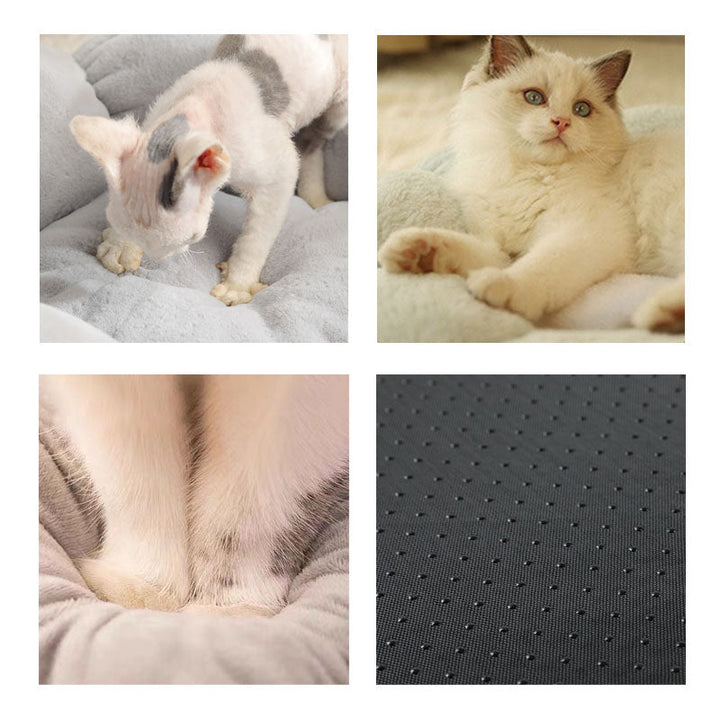 Deep Sleep Flower Shape Cat Bed