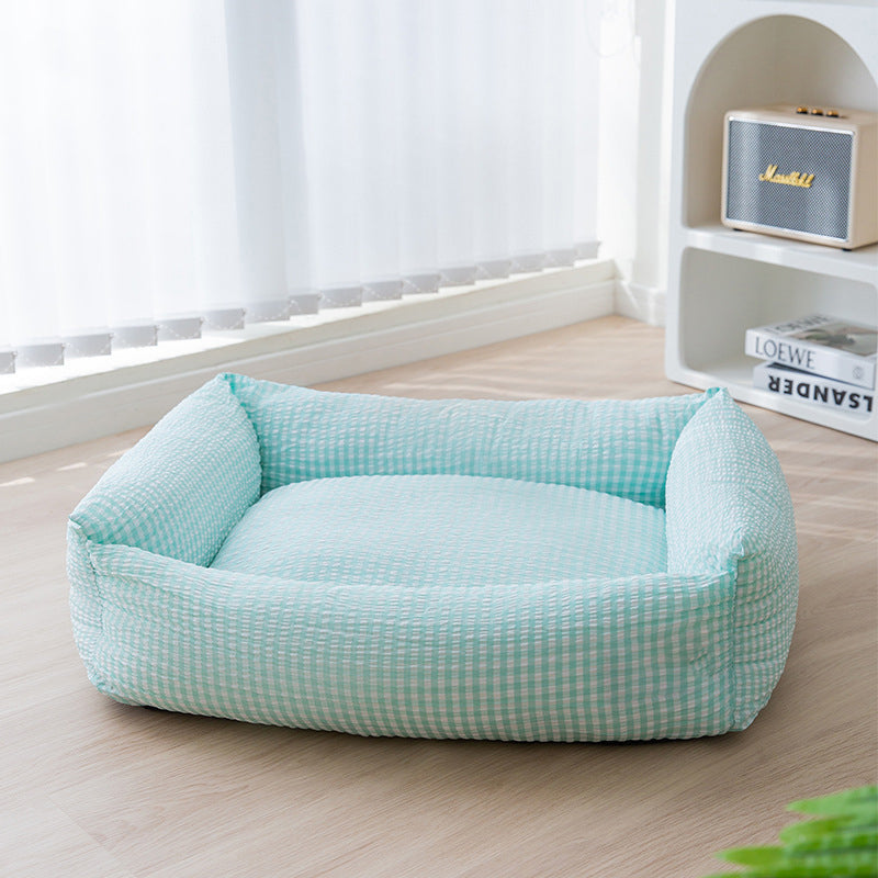 Rectangular washable dog bed breathable pet bed