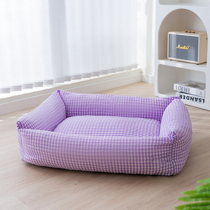 Rectangular washable dog bed breathable pet bed