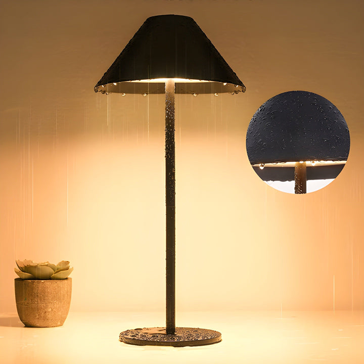 Minimalistic dimmable Touch table lamp - waterproof and rechargeable light colour