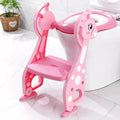Toilet seat with ladder