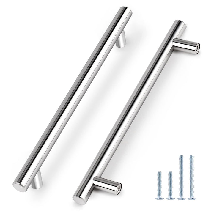 Brushed Nickel Modern Stainless Steel Drawer Hardware T-Bar Handles