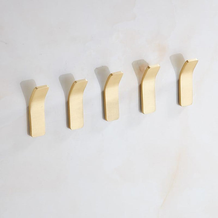 Golden Wall Hooks – Luxurious Brass Coat Hooks for Hallway and Bedroom