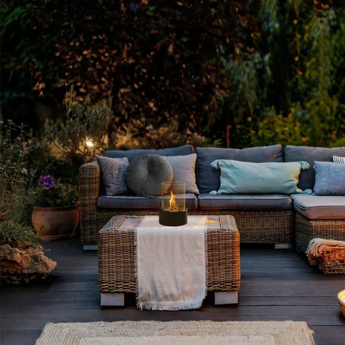 Trendy &amp; Portable Table Fire Lantern - GlowLuxe